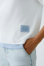 LEEZA Pullover - White & Blue