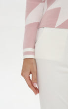 Pink and White Knit Jumper