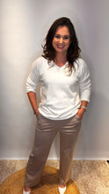 V-Neck Knit - Cream