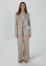Pants in Linen Mix Twill - Taupe