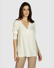 Tunic Blouse with Lace Ribbons