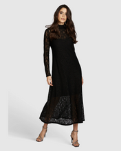 Lace Black Dress - Black