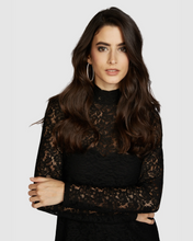 Lace Black Dress - Black
