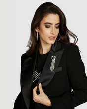 Black Tuxedo-Style Blazer