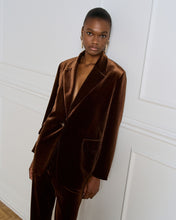 Chocolate Velvet Blazer