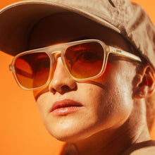 Retro G Unisex Sunglasses - Creamy Beige