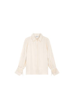 Ivory Pearl Cuff Blouse