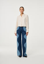 Ivory Pearl Cuff Blouse
