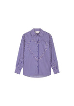 Blue Stripe Heart Blouse