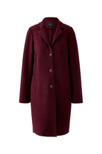 Mayson Tailored Wool Coat - Berry