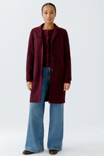Mayson Tailored Wool Coat - Berry
