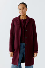 Mayson Tailored Wool Coat - Berry