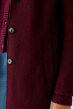 Mayson Tailored Wool Coat - Berry