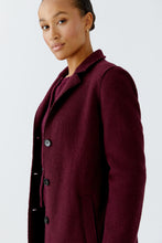 Mayson Tailored Wool Coat - Berry