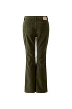 Cord Cropped Flare Trousers