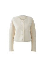 Ivory Textured Button Cardigan