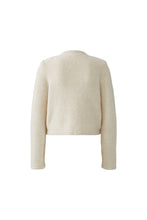 Ivory Textured Button Cardigan