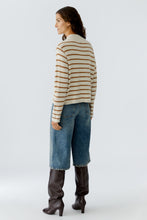 Striped Knit with Pocket Detail - Off White