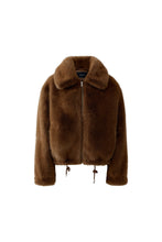 Chocolate Faux Fur Jacket