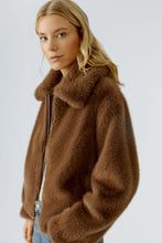 Chocolate Faux Fur Jacket