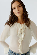 Sheer Ruffle Blouse