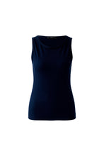 Dark Blue Ribbed Tank Top