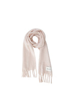 Fringed Wool Scarf – Sepia Rose