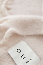 Fringed Wool Scarf – Sepia Rose