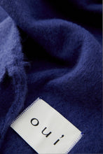 Fringed Wool Scarf – Royal Blue