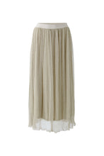 Crinkle Maxi Skirt - Silver Stone