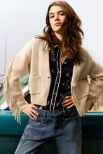 Navy Printed Blouse with Western Motif