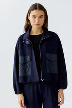 Navy Zip-Up Jacket with Utility Pockets