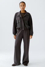 Utility-Style Zip Jacket in Charcoal