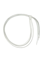 Fringed Belt with Adjustable Length - White