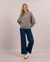 Taupe Ribbed Knit Top