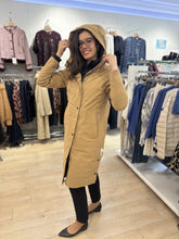 Layered Hooded Coat