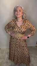 Geometric Print Midi Dress