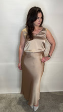 Satin Elegance V-Neck Cami - Ecru