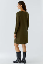 Oui Knitted Dress in Khaki