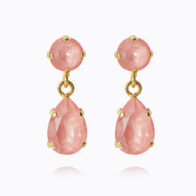 Mini Drop Earrings - Flamingo Ignite