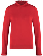 Scarlet Ruffle Knit