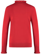 Scarlet Ruffle Knit