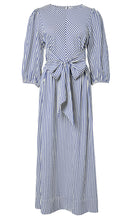 Yas Ylvi Striped Tie-Front Maxi Dress