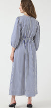 Yas Ylvi Striped Tie-Front Maxi Dress