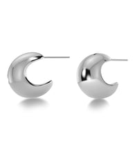 Bold Creoles Earrings -  Steel