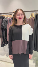 Colour Block Long Sleeve Top
