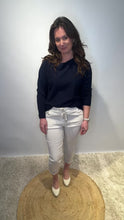 Soft Navy Relaxed-Fit Jumper