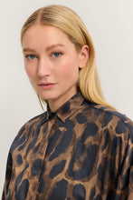 Animal Print Shirt Dress