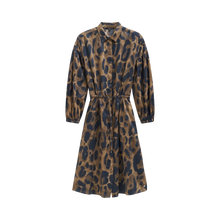 Animal Print Shirt Dress