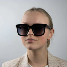 Vitale Shiny Black Sunglasses